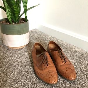 Vintage Leather Wingtips, Women’s 6.5